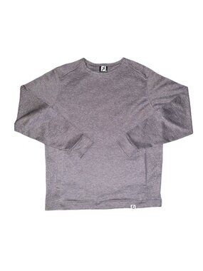 FootJoy FJ Mens Sz Small Gray Heathered Crewneck Sweatshirt Golf Outdoors